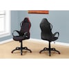 Monarch Specialties Office Chair, Gaming, Swivel, Ergonomic, Armrests, Computer Desk, Work, Metal, Black I 7259